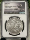 1904-O Morgan Silver Dollar NGC MS64 Great Northwest Collection Blast White