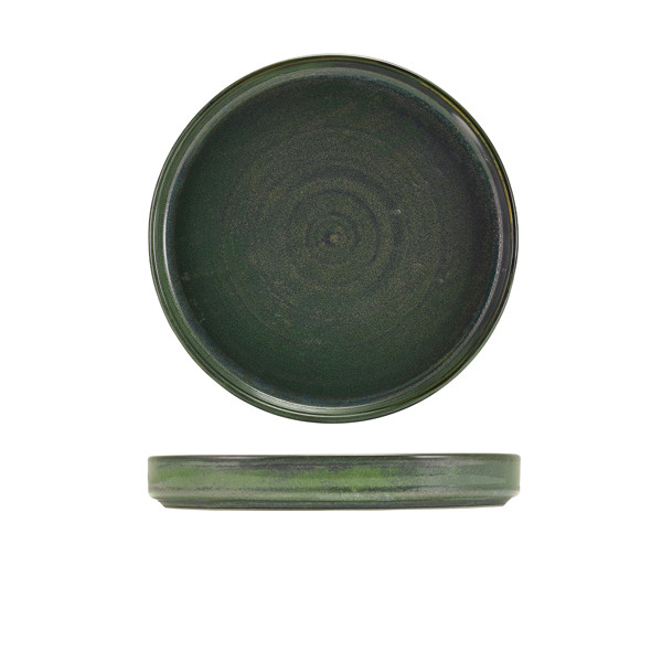 Terra Porcelain Aqua Green Presentation Plate For Home Hotels 20.5cm Pack of 6