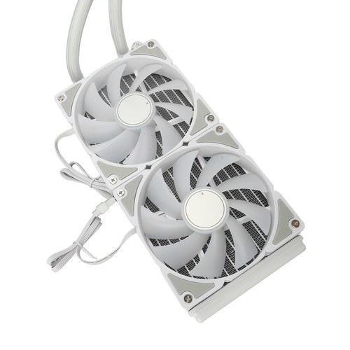 CPU Cooler Fan High Performance Silent RGB Liquid CPU Dual Water Cooling Fan FY - Afbeelding 2 van 23