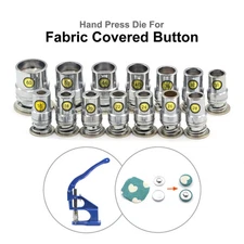 Covered Button Mold 16-60 Fabric Leather Hand Press Die Assembly Sewing DIY Tool