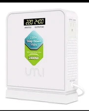 UMI 2400W Step Down 220v to 110v Voltage Converter Heavy Duty 220V to 110V