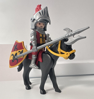 PLAYMOBIL Knight with Spear Shield and Sword Horse & Rider Set