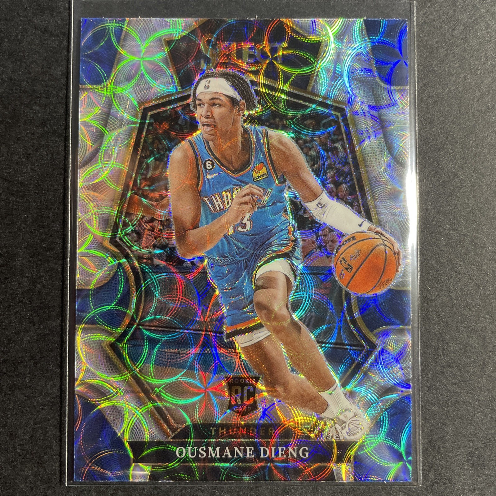 2022-23 Panini Select Scope Prizm #190 Premier Level Ousmane Dieng Thunder