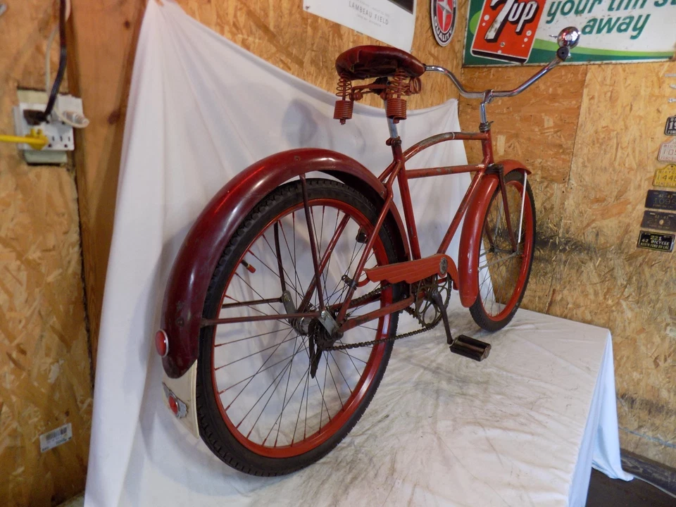 1938 SCHWINN RAT ROD PREWAR BICYCLE B6 PANTHER MOTORBIKE DX KLUNKER STRAIGHTBAR - Image 2 of 4