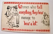 Vintage 1920s Misprint Postcard, 1926, Ont, Canada, Studebaker Corp, Women Humor