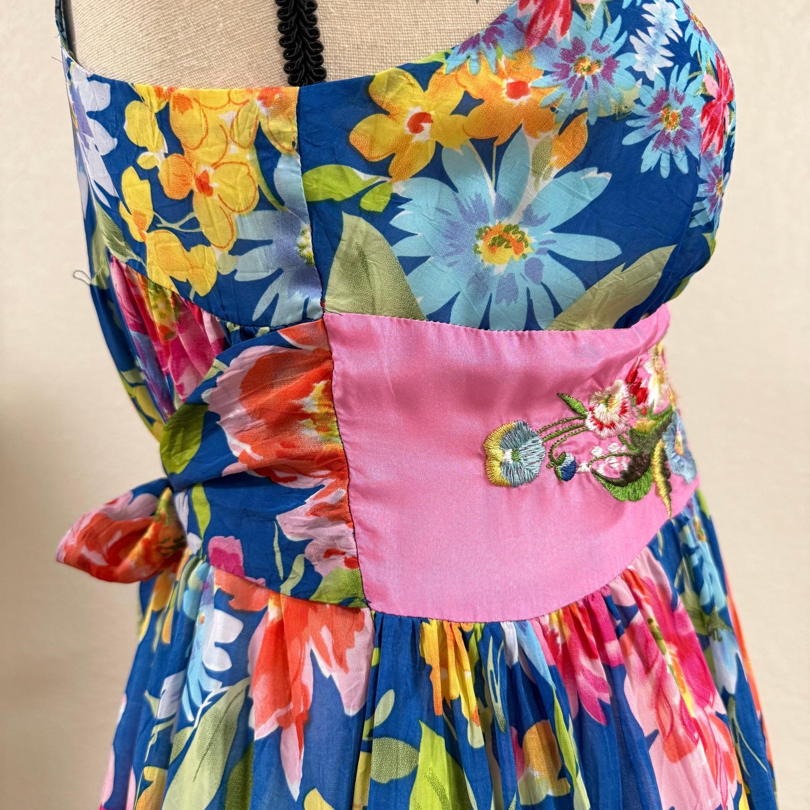 2000s Johnny Was Floral Patchwork Embroidered Max… - image 8