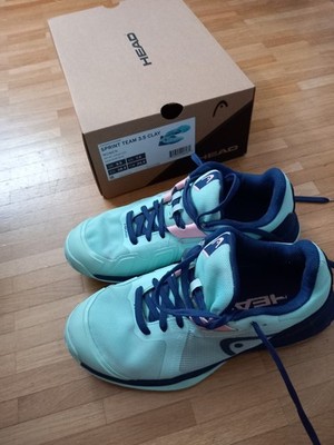 HEAD DAMEN Tennisschuhe Sandplatz Sprint Team Sneaker Gr 38,5 aquablau