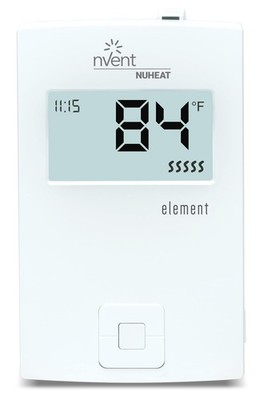 Nuheat Element Non-programmable Floor Heating Dual-Voltage Thermostat with Fl...