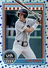 2025 Panini Stars and Stripes USA Baseball #34 Jacob Seamon Stars