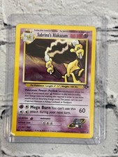 Carta Pokemon Sabrina's Alakazam 16/132 Gym Challenge Holo rara illimitata WOTC
