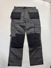 DUNLOP WORKWEAR TROUSERS SIZE W32/32L HOLSTER POCKETS GREY/WA7