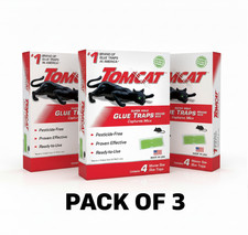 Tomcat Super Hold Glue Traps Mouse Size, 3-Pack 12 Glue Traps 