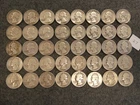40 coin US Washington Quarters Pre '65 90% Silver $10 face Ships FREE! Lot 27