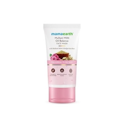 Mamaearth Multani Mitti Oil Balance Face Wash Rose Gentle Cleanser 150ml