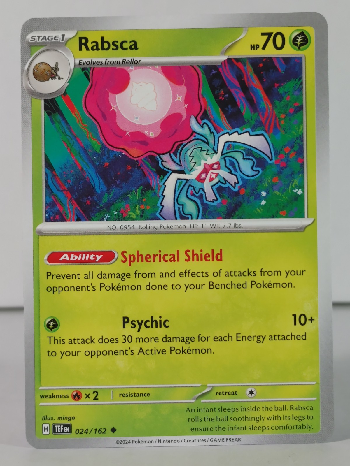 Rabsca - Temporal Forces - 024/162 - singles - Pokemon TCG -NM