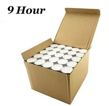 Tea Light Candles 9 Hour Long Burn Unscented Tealights Nightlights 9HR Bulk