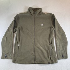 The North Face Polartec Fleece Jacket Mens Medium Brown Full Zip Pockets