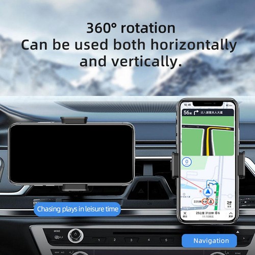 Universal Car Phone Holder 360° Rotation Telescopic Clamp Mobile Phone Hold GX - Picture 7 of 12