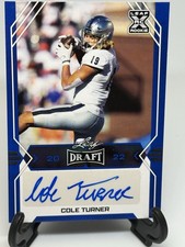 2022 Leaf  Blue Border Blue Ink RC Auto BA-CT3 Cole Turner Rookie Comanders