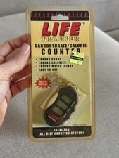 Life Tracker Digital Carbohydrate/Calorie Counter,Lighted Display, New, Rare