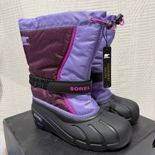 Sorel Youth Flurry Insulated Snow Boots Purple Dahlia Size Youth 6 NEW IN BOX