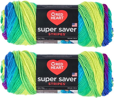 Bulk Buy:  Super Saver (2-Pack) (Parrot Stripe, 5 Oz Each Skein)