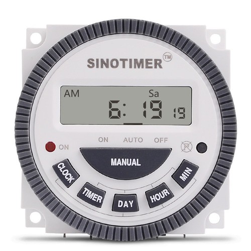 Weekly Programmable Digital Timer Relay Switch for Lighting with LCD ...