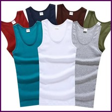 Hot Sale Men's Sleeveless Breathable Fitness Vest Basic Elastic Tank Top