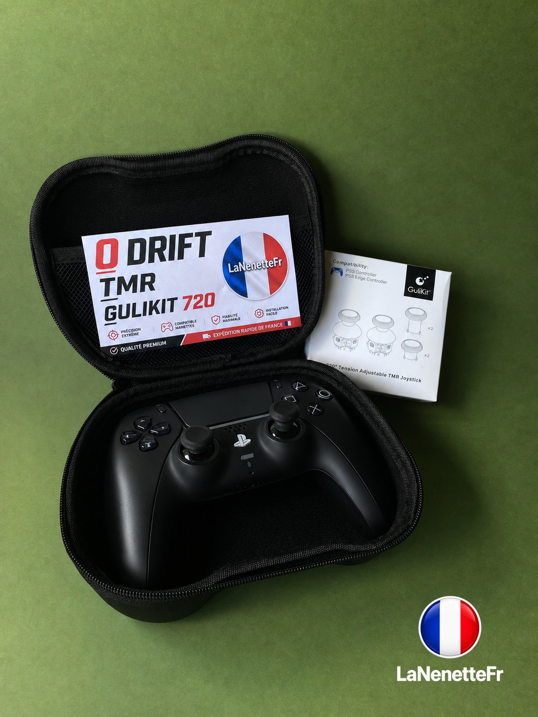 PS5 DualSense Hall Effect TMR Gulikit – No Drift – Manette FPS – Dark Vader foto 2