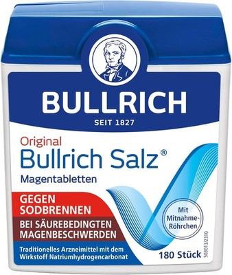 Bullrich Salz Tabletten 180 Stück gegen Sodbrennen Saures Aufstoßen Reflux Magen