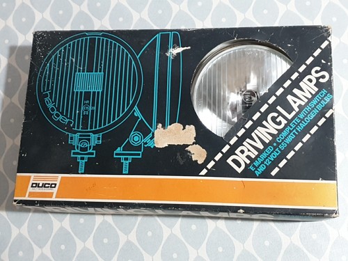 Pair Of Vintage Retro Duco DLL61 Driving Lamps Lights Unused & Switches - Picture 12 of 14
