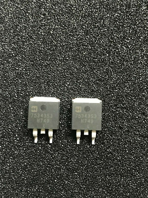 2 Stück/pcs - HUF75343S3S - N-Channel Power MOSFET 55V 75A - TO263 - HARRIS