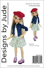 Fashion Forward Doll Clothes Sewing Pattern 46cm Kaye Wiggs MSD BJD Dolls