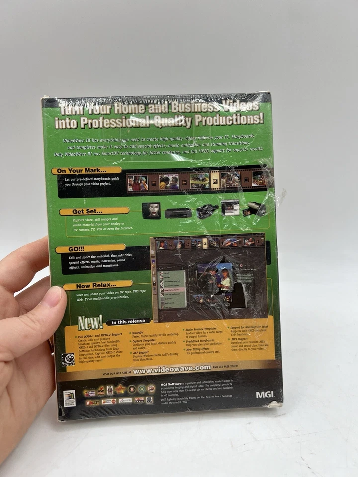 VideoWave III-PC CD Digital Video Editting Effect Tools For Win 98 And NT Sealed - Image 2 of 4