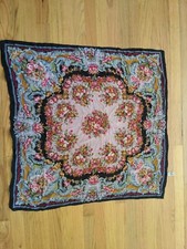 diane von furstenberg Silk Scarf Floral Colorful Beautiful