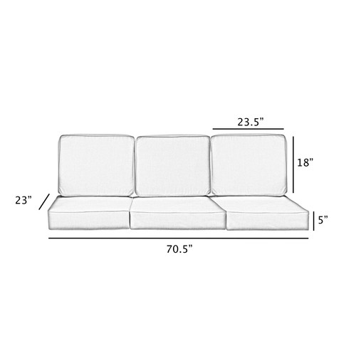 Sorra Home Sunbrella Outdoor Deep Seating Sofa Cushion Set - Picture 63 of 86