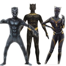 Cosplay Black Panther Superheroes Jumpsuits Bodysuit Kids Men Costume Halloween