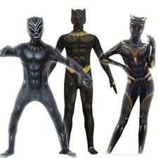 Cosplay Black Panther Superheroes Jumpsuits Bodysuit Kids Men Costume Halloween