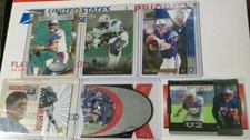 Lot of 6 Patriots 1995 1998 Peyton Manning Curtis Martin Drew Bledsoe Terry Glen