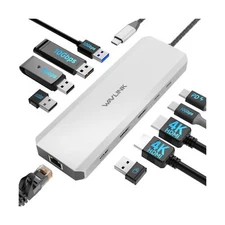 Laptop Docking Station, WAVLINK 10Gbps Docking Station with Dual HD... Fast Ship