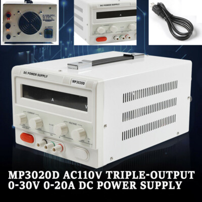 MP3020D 30V 20A DC Power Supply Variable Adjustable High Precision Digital Cord