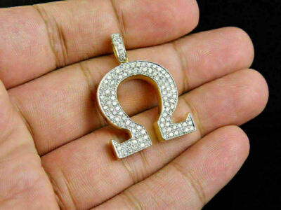 1.90Ct Round Cut VVS1/D Chess King Pin Pendant 14K Yellow Gold Finish