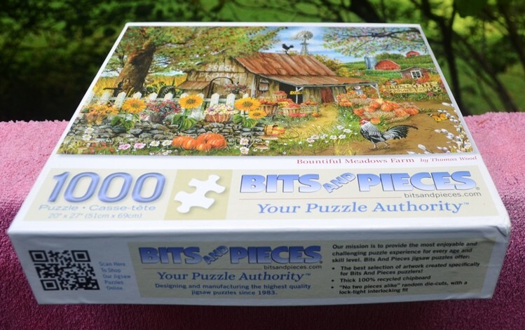1000 Piece Bountiful Meadows Farm Jigsaw Puzzle - Thomas Wood Art 20x27 Inches