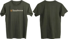 Spyderco Logo T-Shirt Green XL Green With Large Screen-Printed Spyderco Logo