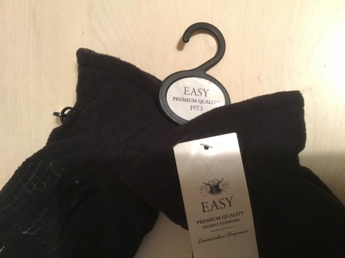 Mens Black fleece-lined gloves. Easy at Matalan. - Picture 4 of 4