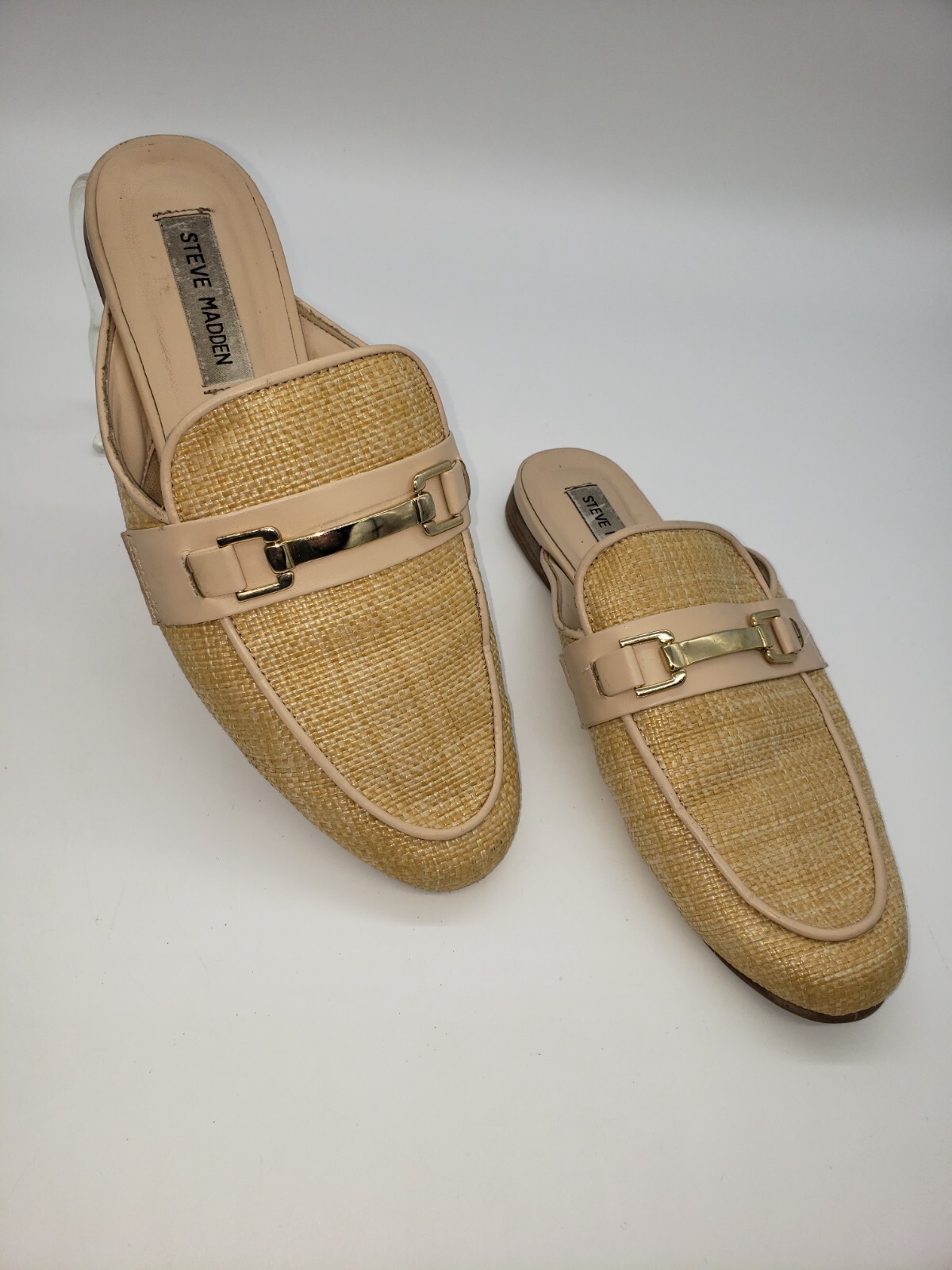 Steve Madden Woven Mules Slip On Loafer 