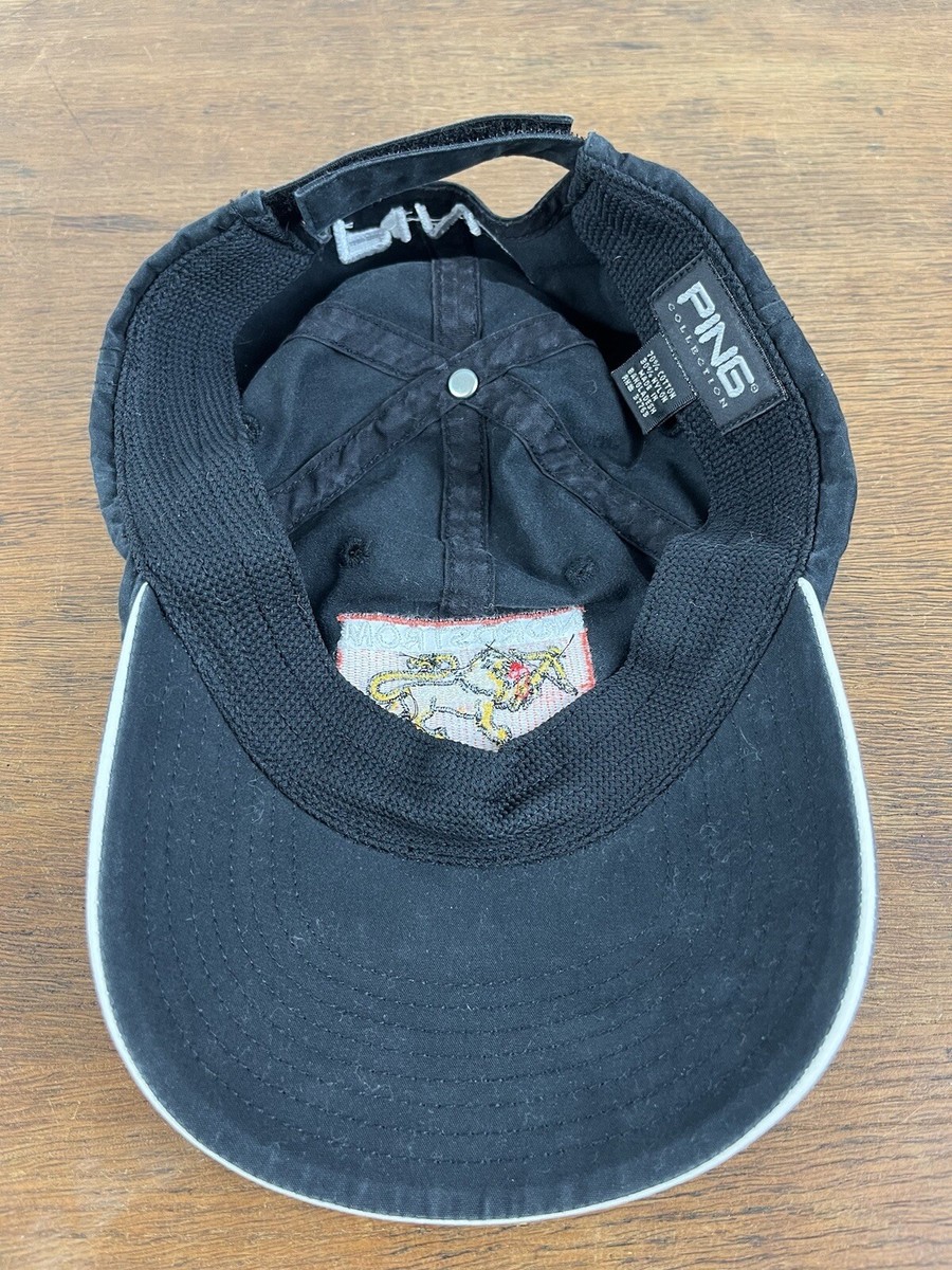Nordstrom Clarke PING Blue Cotton Strapback Baseball Cap Hat View 4