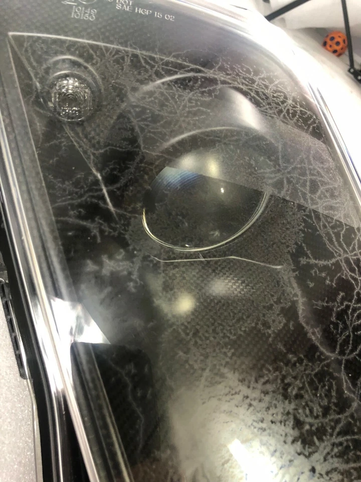 Ferrari Enzo, diestro, faro derecho, fibra de carbono gris, usado, P/N 185614 Foto 4 de 4