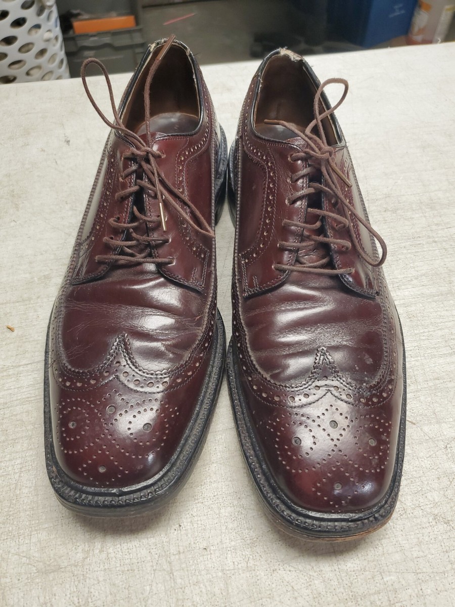 Wright Wingtip Oxford Brogue Shoes Vintage Classic Mens 10.5  display picture 2