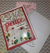 Peace Christmas Shaker Card